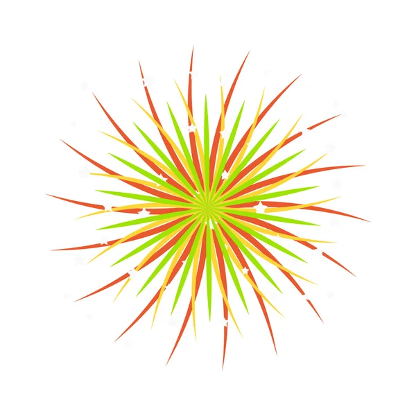 Icône vectorielle feux d'artifice isolé — Image vectorielle