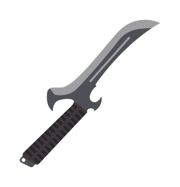 Askeri avcı bıçak vektör illüstrasyon.