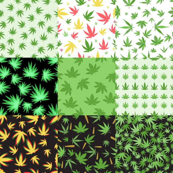 Esrar arka plan vektör set.