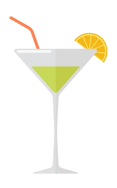 Verre à cocktail vectoriel illustration icône — Image vectorielle