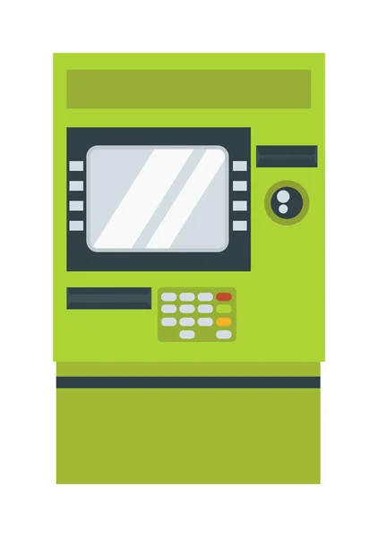 ATM Para Çekme makinesi vektör çizim. — Stok Vektör