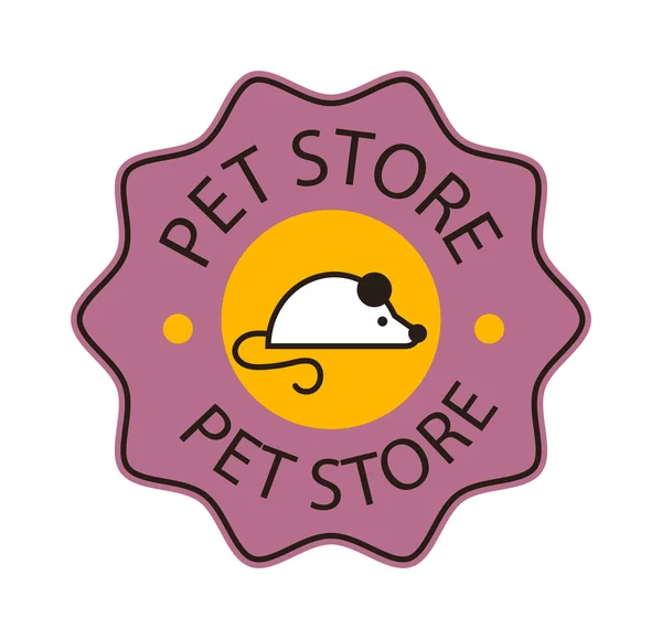 Pet Shop symbool vector logo. — Stockvector