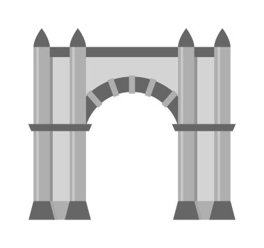 İzole kemer vektör simgesi