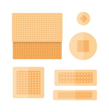 yama alçı vektör seti.