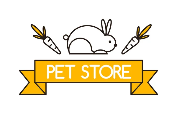 Pet shop symbols vector — Stock Vector