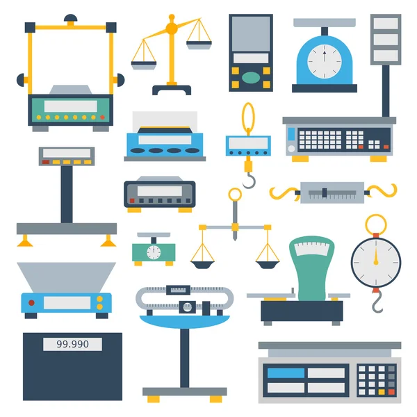 ölçekler set vektör.