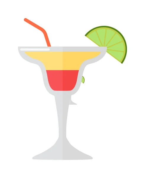 Mojito verre vecteur boisson . — Image vectorielle