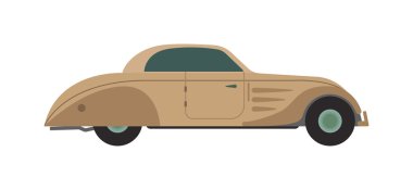İzole retro araba vektör