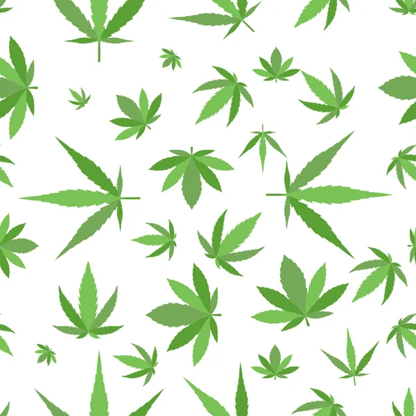 Marihuana-Hintergrund-Vektorset. — Stockvektor