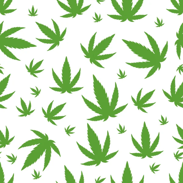 Conjunto de vector de fondo marihuana . — Vector de stock