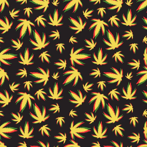 Marijuana sfondo vettoriale set . — Vettoriale Stock