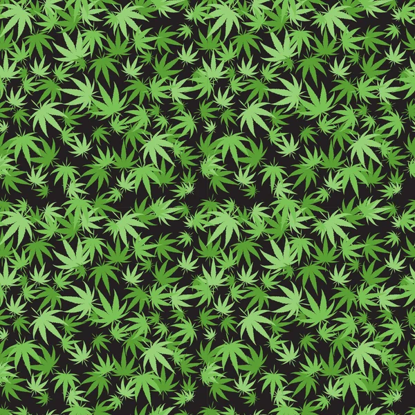 Marihuana achtergrond vector set. — Stockvector