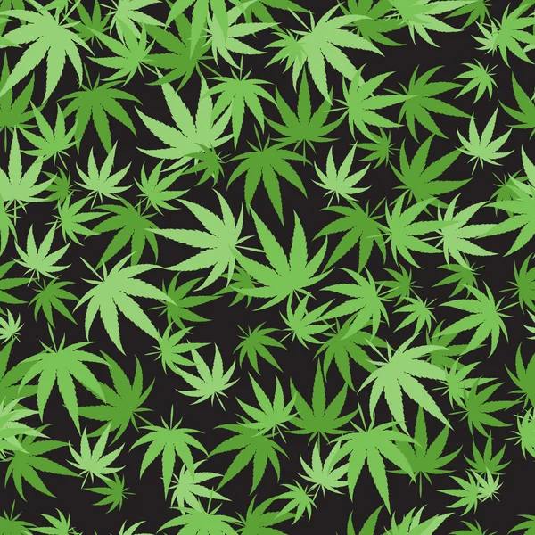 Conjunto de vector de fondo marihuana . — Vector de stock