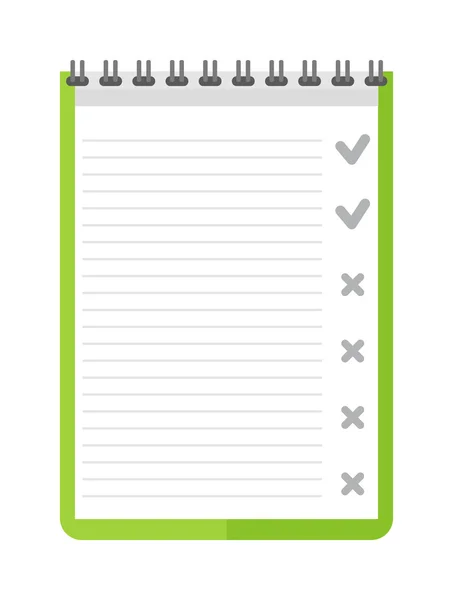 Clipboard document checklist test vecteur — Image vectorielle