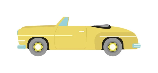 Retro car vector isolated — Stock Vector