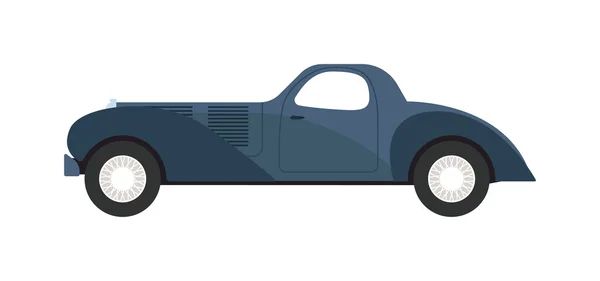 Retro car vector isolated — Stock Vector