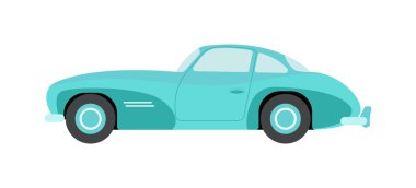 İzole retro araba vektör