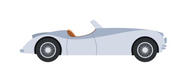 İzole retro araba vektör