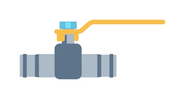 Gas eller vatten kran flat ikonen vektor illustration. — Stock vektor