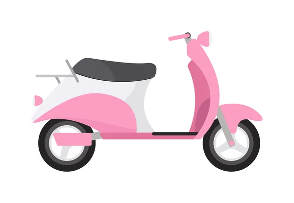 Retro moto vector aislado . — Archivo Imágenes Vectoriales