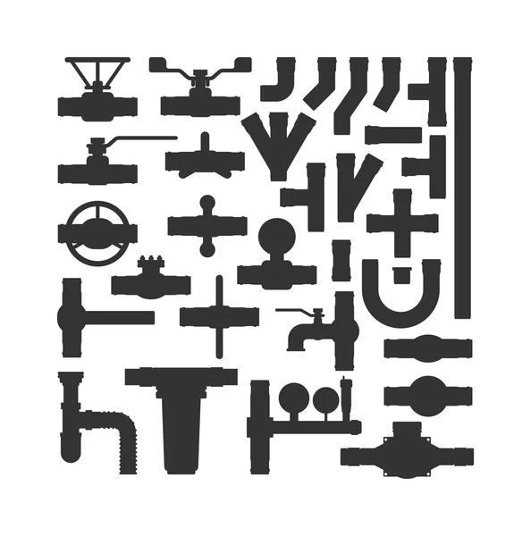 Pipes vector set. — Stock Vector