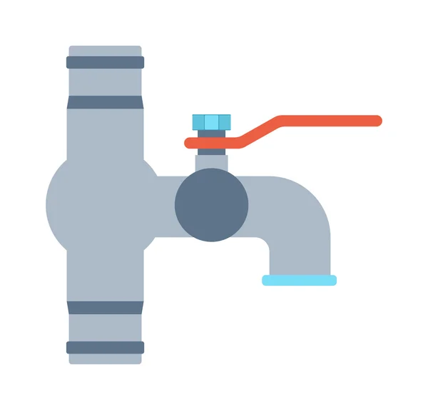 Water kraan vector illustratie. — Stockvector