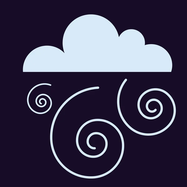 Storm cloud vector illustration.