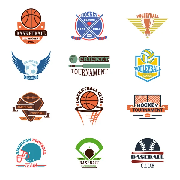 Spor takım rozet vektör hazır.