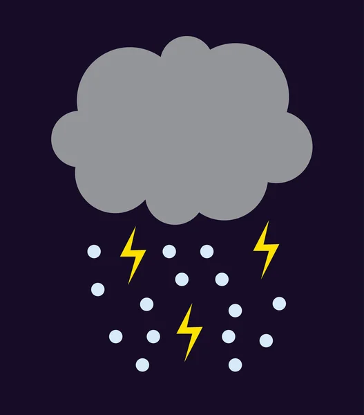 Storm Cloud vector illustratie. — Stockvector