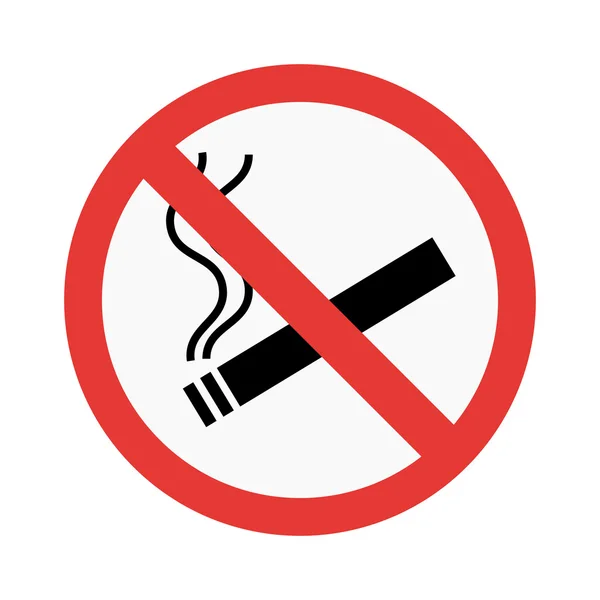 No smoke sign vector illustration — Stock Vector