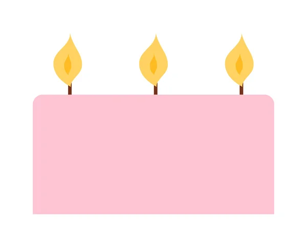 Conjunto de velas vectoriales . — Vector de stock