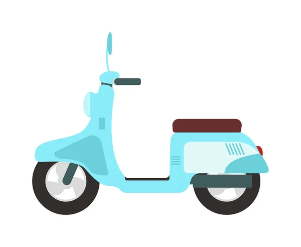 Retro moto vector aislado . — Archivo Imágenes Vectoriales