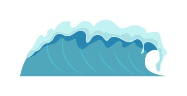 Su izole vektör illüstrasyon.