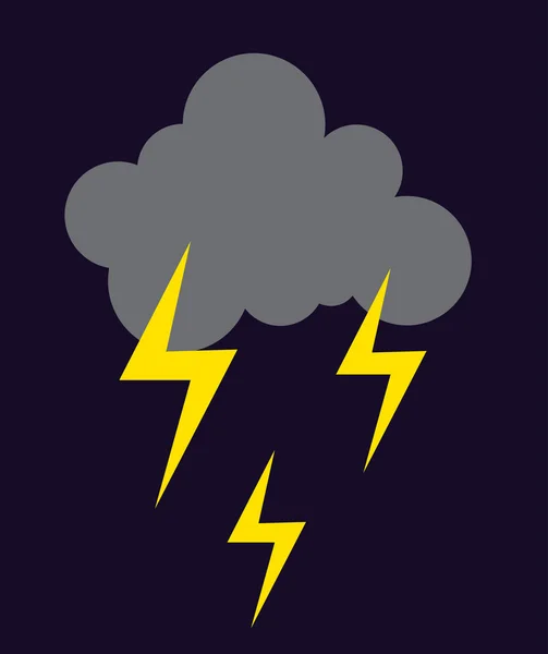 Storm cloud vector illustration.