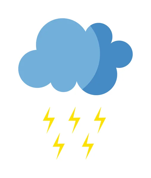 Storm cloud vector illustration.