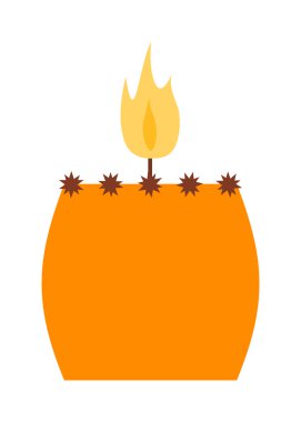 Vektör mumlar seti.