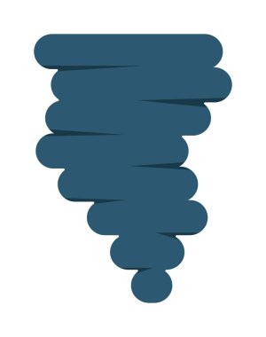 Kar bulutu vektör illüstrasyonu.