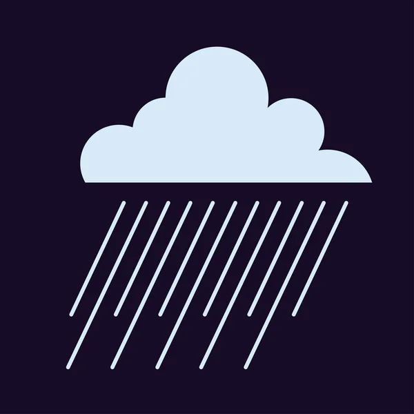 Vector illustration of rain cloud.