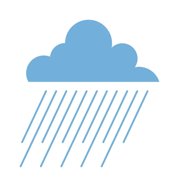 Vector illustration of rain cloud. — Stock Vector