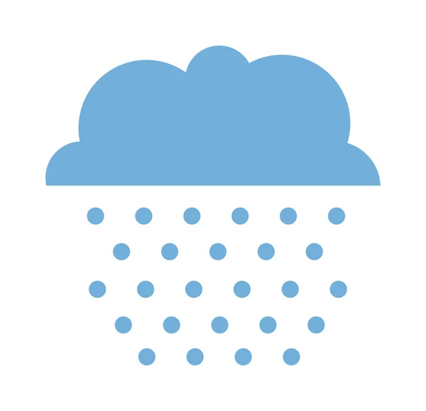 Vector illustration of rain cloud. — Stock Vector