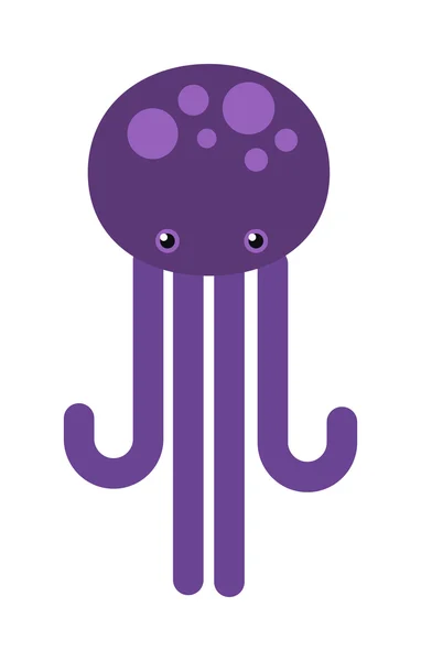 Illustration Oktopus-Vektor isoliert — Stockvektor