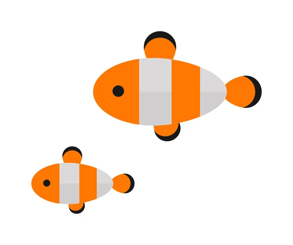 Illustration vectorielle poisson isolée — Image vectorielle