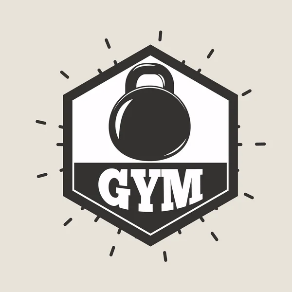 Γυμναστήριο γυμναστήριο σύμβολα διάνυσμα σήμα. — Διανυσματικό Αρχείο