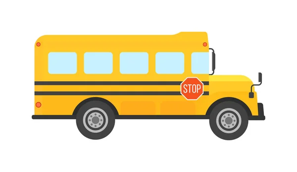 Schoolbus vector geïsoleerd — Stockvector