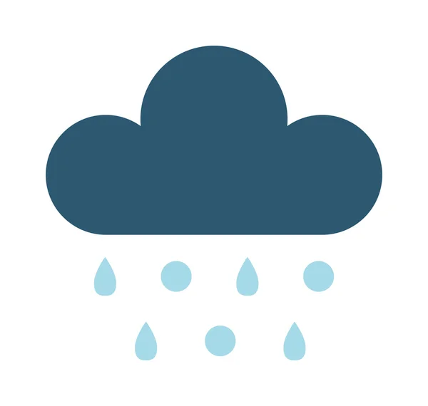 Vector illustration of rain cloud. — Stock Vector