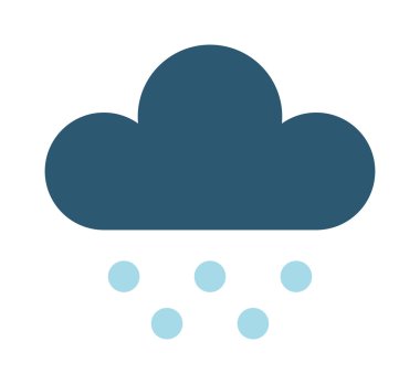 Yağmur bulutunun vektör illüstrasyonu.