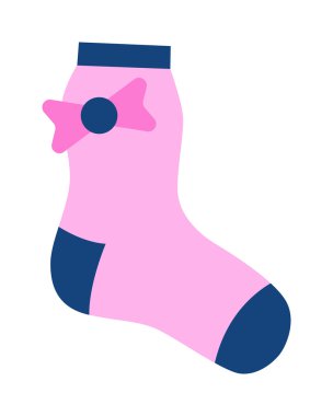 Çorap simge vektör çizim.