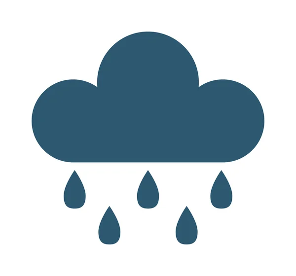 Vector illustration of rain cloud. — Stock Vector