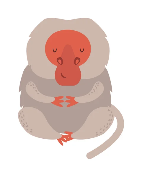 Εικονογράφηση φορέας μαϊμού — Διανυσματικό Αρχείο