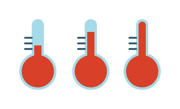 Ilustração do vetor de temperatura do termômetro — Vetor de Stock
